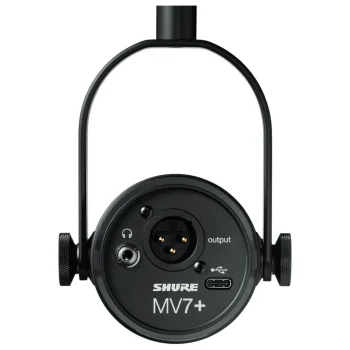 Shure MV7+ Dinamik Podcast Mikrofonu (SİYAH) | Sesçi Baba